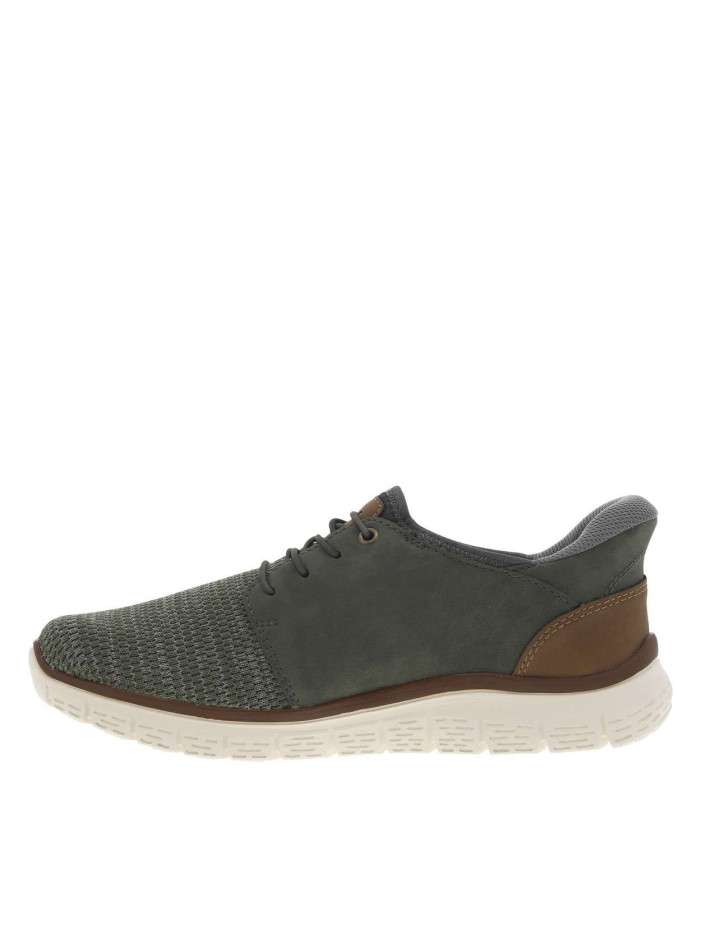 Sneakers kaki à talon plat...