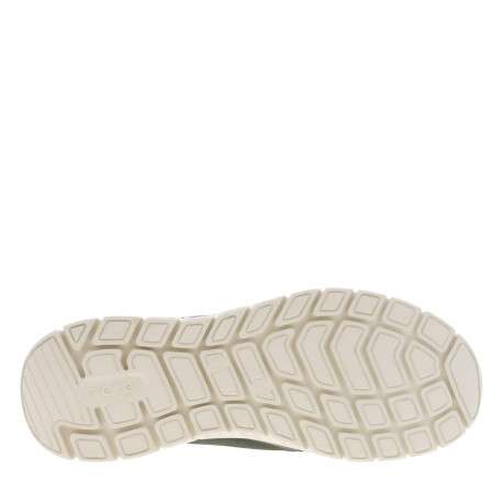 Sneakers kaki à talon plat et à lacets élastiqués kaki avec marque embossée - Image 5