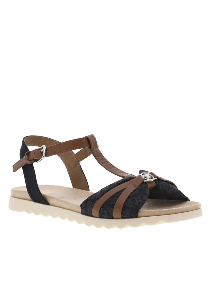 Nu-pieds marine à talon...