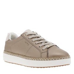 Tennis platine plates à lacets plats avec semelle intermédiaire façon espadrille
