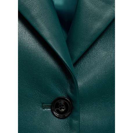 Blouson canard uni avec une coupe droite et un col à revers avec des poches - Image 3