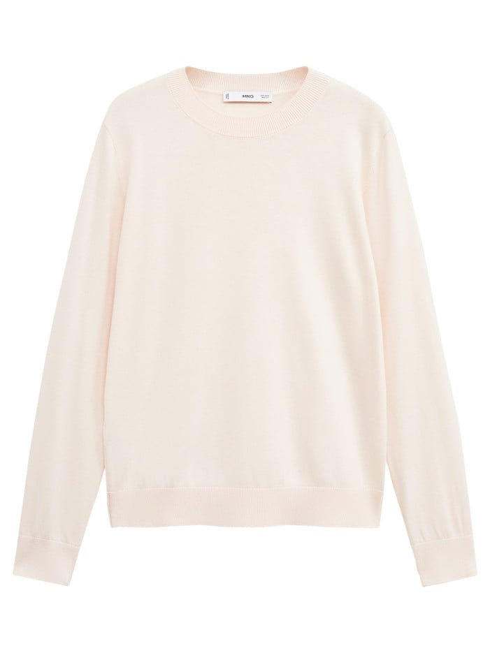 Pull beige uni avec une...