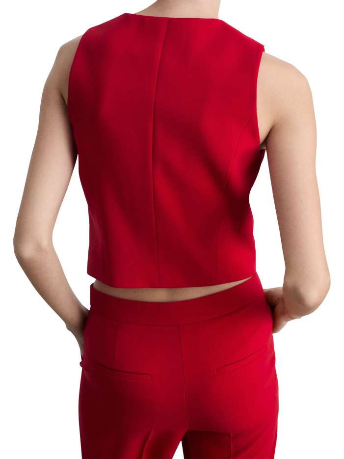 Gilet Rouge CFK Taille 14 Ans - 100% Coton - Occasion Très Bon état