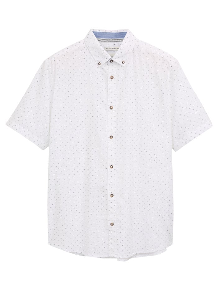 Chemise en coton et lin...