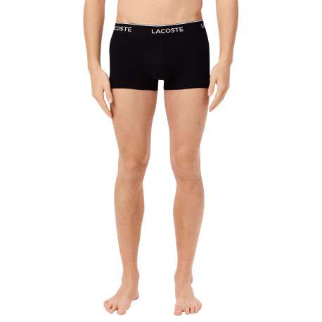 Lot de 3 boxers classiques noirs en coton unis à coupe fermée - Image 3