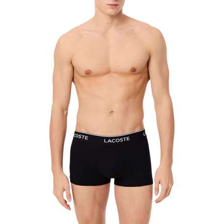 Lot de 3 boxers classiques noirs en coton unis à coupe fermée - Image 4