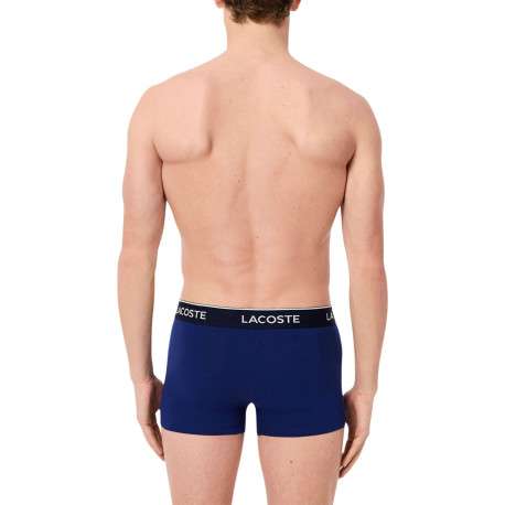 Lot de 3 boxers classiques tricolore en coton unis à coupe fermée - Image 2