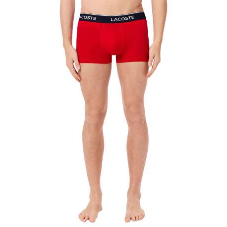 Lot de 3 boxers classiques tricolore en coton unis à coupe fermée - Image 4
