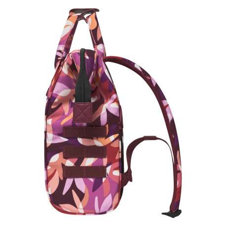 Sac à dos rose imprimé de fleurs avec des pochettes interchangeables - Image 6