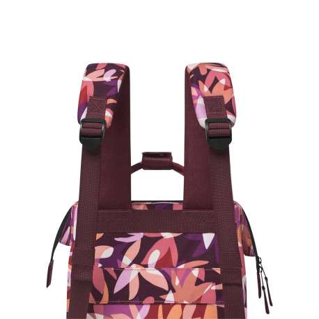 Sac à dos rose imprimé de fleurs avec des pochettes interchangeables - Image 7