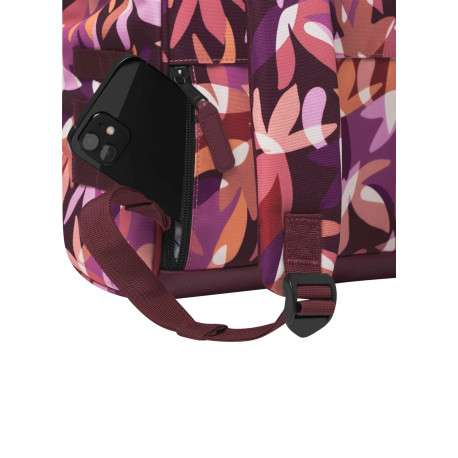 Sac à dos rose imprimé de fleurs avec des pochettes interchangeables - Image 9
