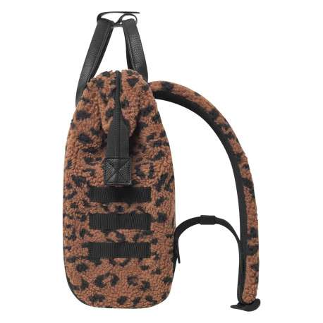 Sac à dos léopard imprimé avec deux pochettes interchangeables et logo iconique - Image 6
