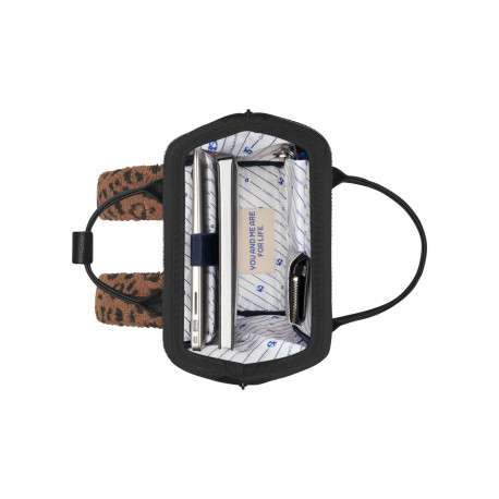 Sac à dos léopard imprimé avec deux pochettes interchangeables et logo iconique - Image 8