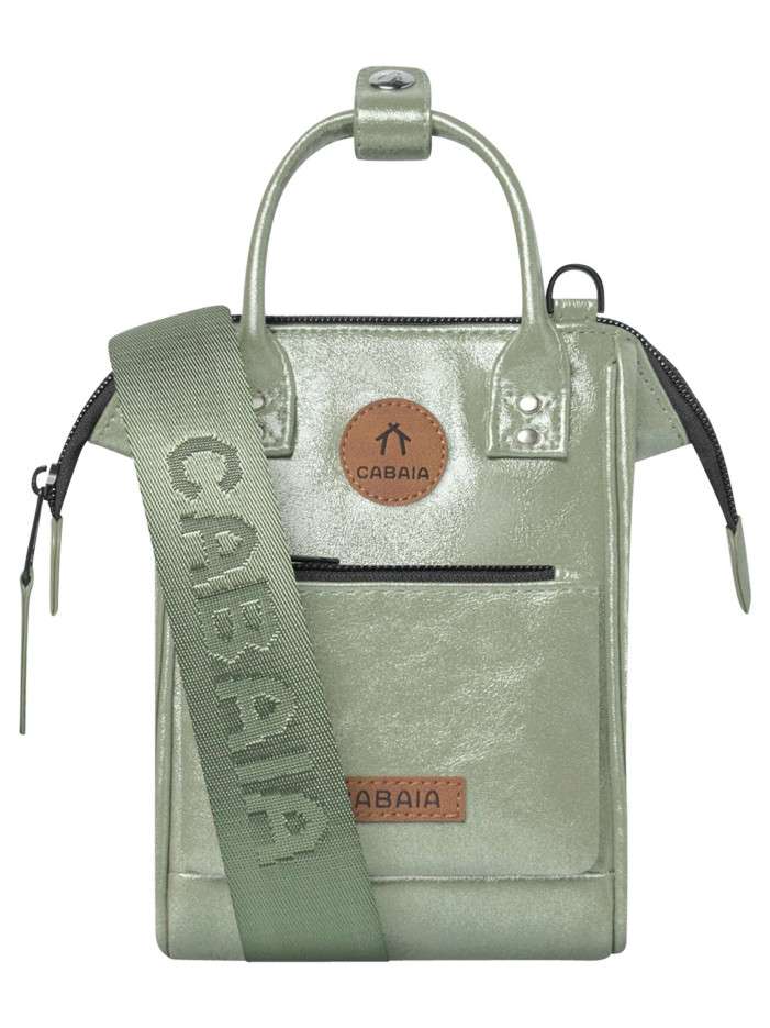 Sac à bandoulière vert uni...