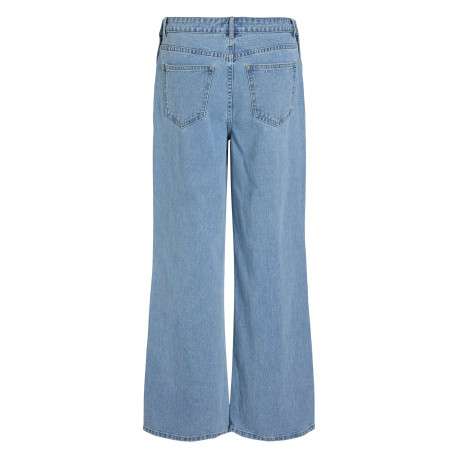 Jean en coton stone avec une coupe droite et des passants pour ceinture - Image 7