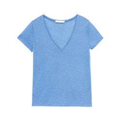 T-shirt Vert Miss Captain - Taille 40 - Manches Courtes Avec Paillettes - Occasion Très Bon état