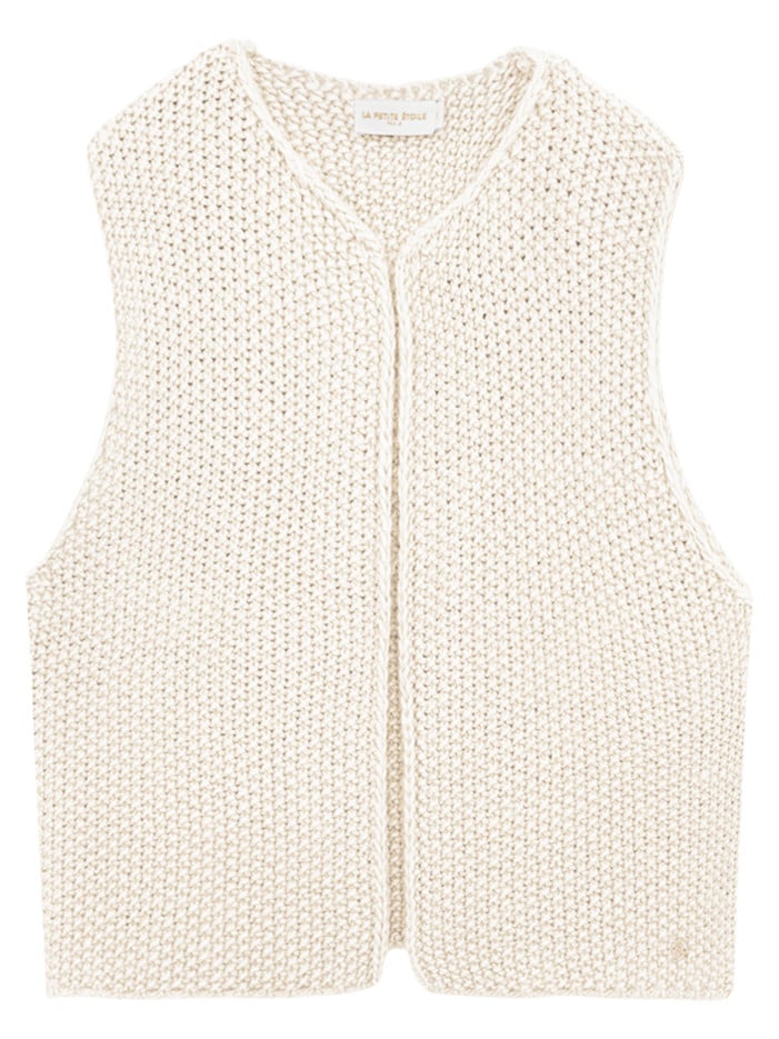 Gilet blanc en maille...