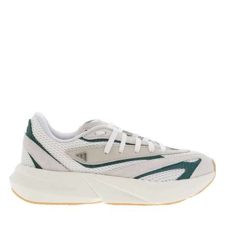 Baskets running blanches et vertes en mesh avec lacets plats et logo métal - Image 2