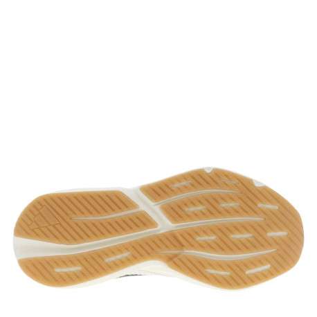 Baskets running blanches et vertes en mesh avec lacets plats et logo métal - Image 5