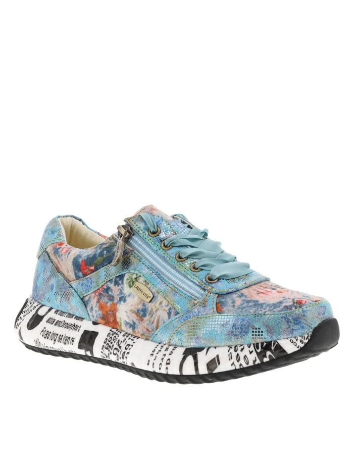 Baskets running en cuir...