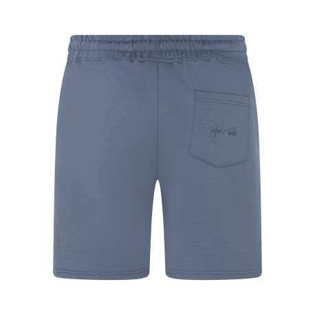 Jogging bleu uni avec une coupe droite et une taille élastiquée - Image 2