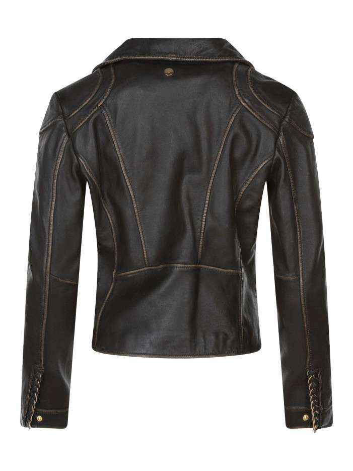 Veste En Cuir Fashion Elements - Taille M - Noire Avec Doublure Polaire - Occasion Très Bon état