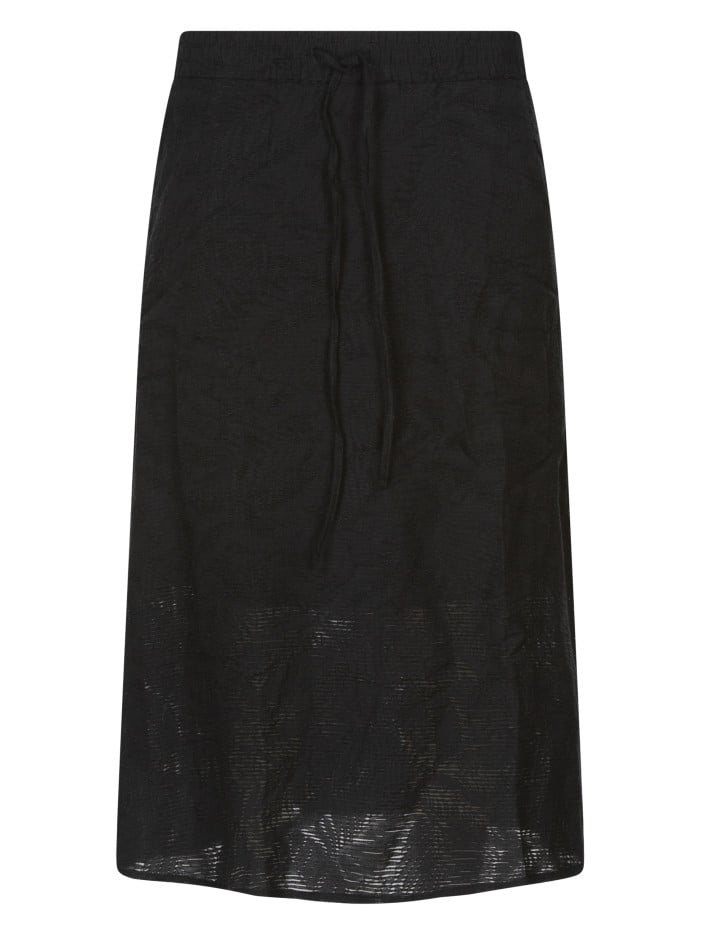 Jupe longue noire unie avec...