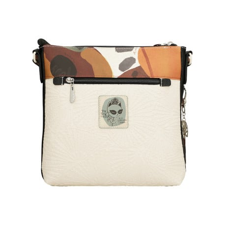 Sac à bandoulière rouille imprimé avec nom iconique sur le devant - Image 5