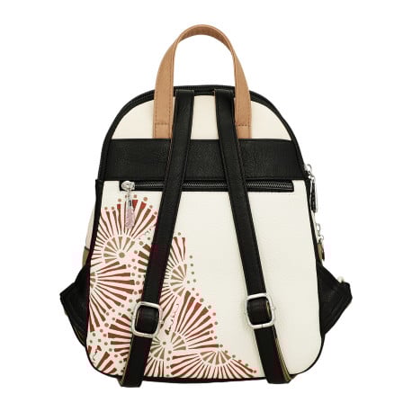 Sac à dos rouille imprimé avec une fermeture zippée et nom iconique  - Image 3