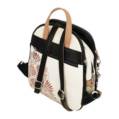 Sac à dos rouille imprimé avec une fermeture zippée et nom iconique  - Image 5