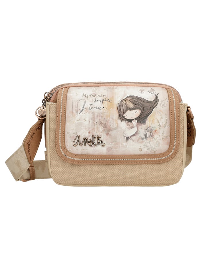 Sac à bandoulière beige...
