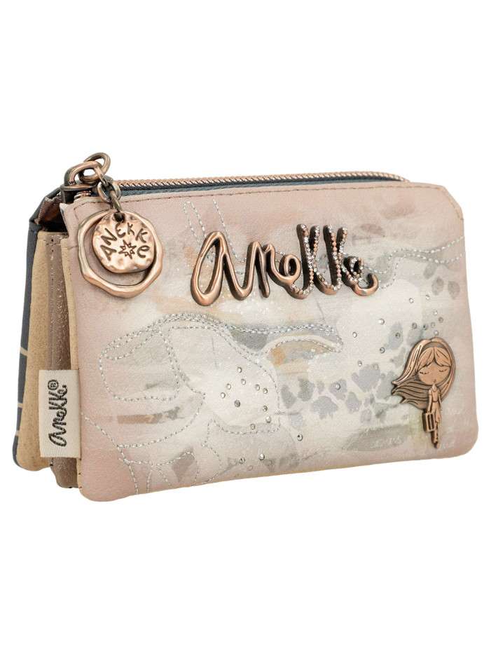 Porte-Monnaie Anekke San Francisco - Poche Zippée Avec Chaîne Métallique