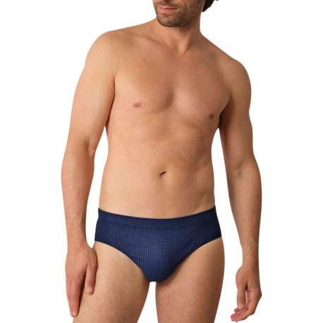 Lot de 3 slips en coton tricolores à motifs avec une ceinture élastiquée - Image 3