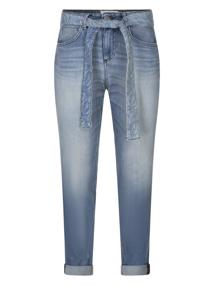 Pantalon denim en coton...