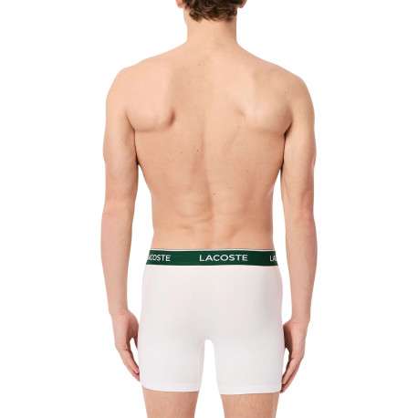Lot de 3 boxers classiques en coton tricolores chinés avec le nom de la marque - Image 2