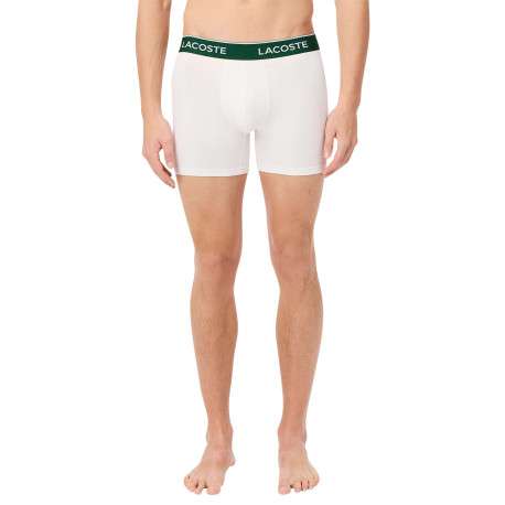 Lot de 3 boxers classiques en coton tricolores chinés avec le nom de la marque - Image 4