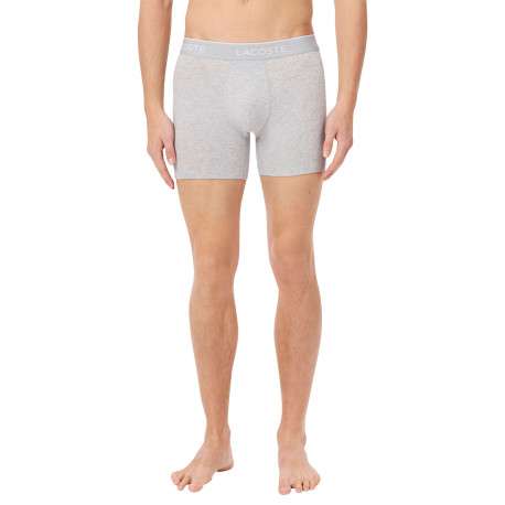 Lot de 3 boxers classiques en coton tricolores chinés avec le nom de la marque - Image 6