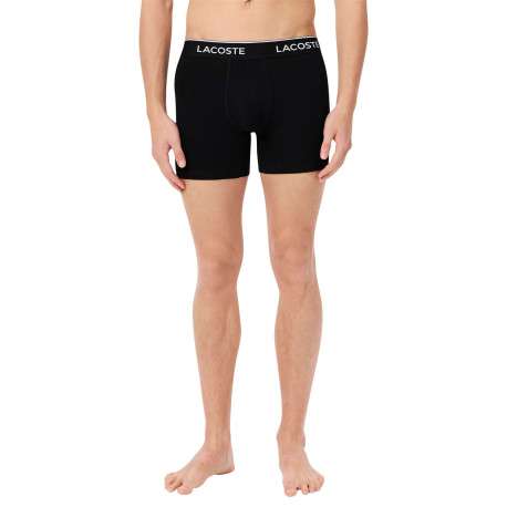Lot de 3 boxers classiques en coton tricolores chinés avec le nom de la marque - Image 7