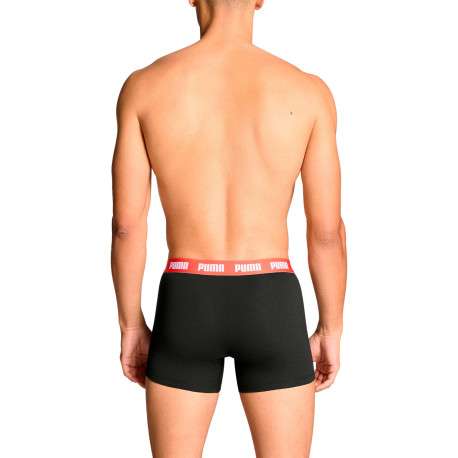 Lot de 3 boxers en coton noirs unis à ceintures de couleurs différentes - Image 5