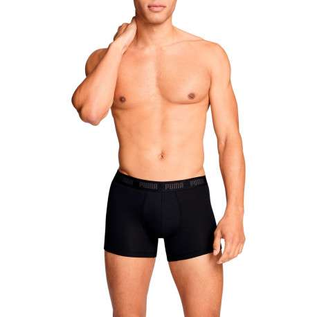 Lot de 3 boxers classiques en coton tricolores chinés avec le nom de la marque - Image 4