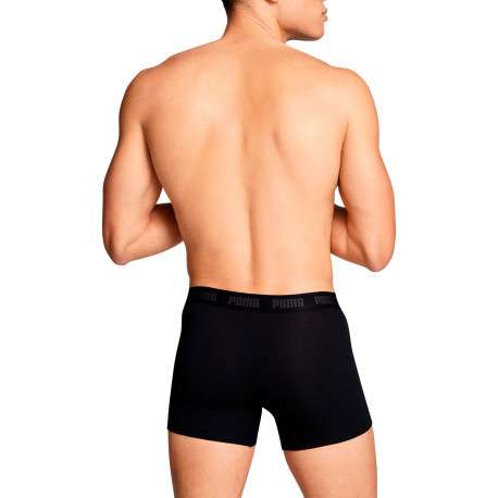 Lot de 3 boxers classiques en coton tricolores chinés avec le nom de la marque - Image 5