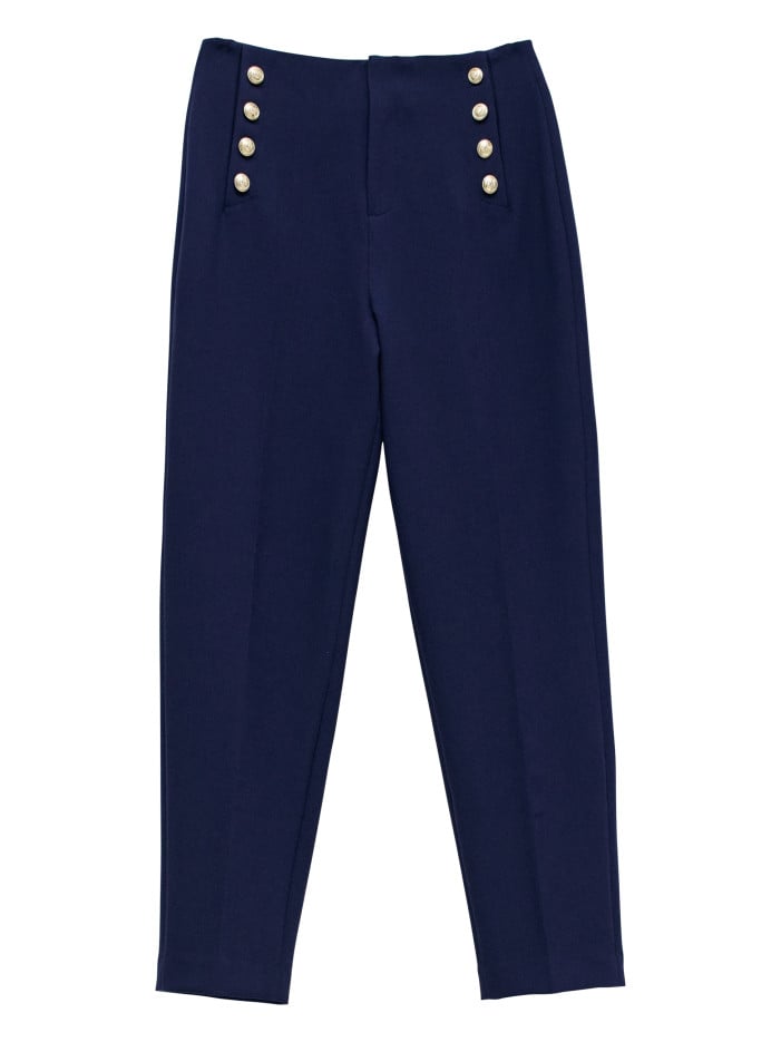Pantalon chino bleu marine...