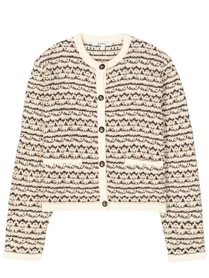 Gilet beige avec des motifs...