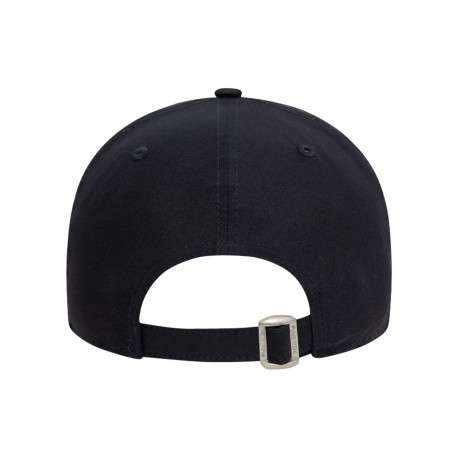 Casquette strapback bleue marine unie avec le logo blanc en relief - Image 4