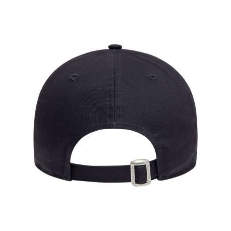 Casquette strapback en coton bleue marine unie avec une broderie sur le côté - Image 4
