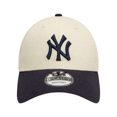 Casquette strapback en coton bicolore avec le logo en relief à l'avant - Image 6