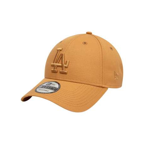Casquette strapback en coton orange unie avec des lettres ton sur ton en relief
