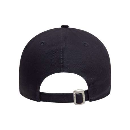 Casquette strapback en coton bleue marine unie avec des lettres en relief - Image 4