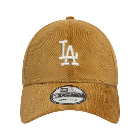 Casquette strapback en coton camel en velours côtelée avec des lettres en relief - Image 2