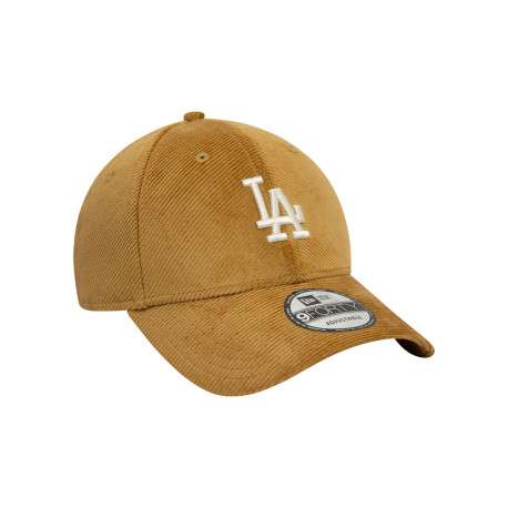 Casquette strapback en coton camel en velours côtelée avec des lettres en relief - Image 3